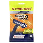 Gillette Permatik Pro 2 10+2 Adet Kullan At Erkek Tıraş Bıçağı