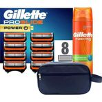 Gillette Proglide Power 8 Li Tiras Bicagi Karton Paket + Fusion 200 Ml Jel + Seyahat Cantasi
