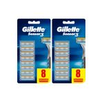 Gillette Sensor 3 2x8 Adet Yedek Tıraş Bıçağı
