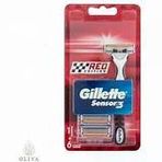 Gillette Sensor Tıraş Makinesi + 6 Yedek Bıçak Red