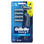 Gillette Sensor3+ Comfort 4 Başlıklı Tıraş Bıçağı