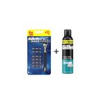 Gillette Sensor3 Tıraş Makinesi + 6 Yedek Tıraş Bıçağı + 300 ml Tıraş Köpüğü