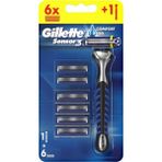 Gillette Sensor3 Tıraş Makinesi Plus 6 Bıçak Ergonomik Tasarımlı Hassas Cilt Dostu