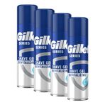 Gillette Series Erkekler İçin Yeşil Çay İçerikli Canlandırıcı Tıraş Jeli, 200ml (4 paketi)