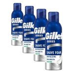 Gillette Series Yeşil Çay İçeren Canlandırıcı Tıraş Köpüğü, 200ml (4 paketi)