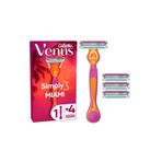 Gillette Simply Venus 3 Miami Tıraş Makinesi Gövdesi + 4 Bıçak EN10051345863