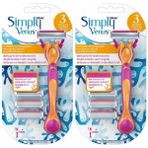Gillette Simply Venus3 Tıraş Makinesi ve 2x3 Adet Yedek Bıçağı
