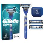 Gillette UEFA Champions League Special Edition Mach3 Erkekler İçin Tıraş Makinesi (3 Başlıklı)