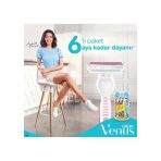 Gillette Venus 3 Colors Renkli Kullan At 4+2 6'lı Kadın Tıraş Bıçağı