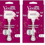 Gillette Venus ComfortGlide Sugarberry Tıraş Makinesi ve 1 Adet Başlık 2li paket