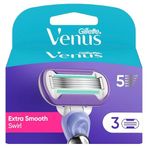Gillette Venus Extra Smooth Kadın Bıçakları, 3 Yedek Bıçak