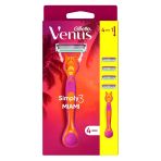 Gillette Venus Miami Hibrid Tıraş Makinesi +4 Yedek (2'Li Paket)