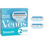 Gillette Venus Smooth Kadın Tıraş Bıçağı, 3 Bıçaklı ve Kayganlaştırıcı Bantlı, 2 Adet