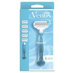 Gillette Venus Smooth Kadın Tıraş Makinesi + 5 Yedek Tıraş Bıçağı