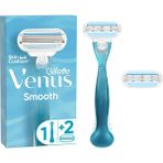 Gillette Venus Smooth Kadın Tıraş Makinesi + Yedek Başlık Ergonomik Tasarım ile Hassas Cilt İçin - Venüs Tıraş Makinesi Yedekli