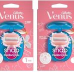 Gillette Venus Snap Breeze Kadın Tıraş Makinesi Seyahat Boyu 2li paket