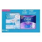 Gillette Venus Yedek Tıraş Bıçağı 4'Lü + Orkid Platinum Gece 6'Lı Hediyeli