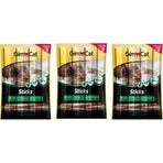 GimCat 4x20 gr 3'lü Sticks Tahılsız Kuzu Etli ve Tavuklu Kedi Ödül Çubukları