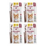 GimCat 4x20 gr Sticks Tahılsız Kümes Hayvanlı Kedi Ödül Çubukları