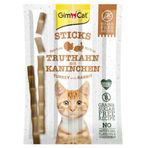 GimCat 4x5 gr Hindi ve Tavşan Etli Tahılsız Kedi Ödül Çubukları