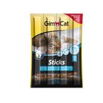 GimCat 4x5 gr Tahılsız Somonlu ve Morina Balıklı Sticks Kedi Ödül Çubukları