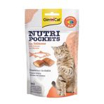 GimCat 60 gr Nutripockets Somon Balıklı Omega 3 ve Omega 6 Kedi Ödül Maması