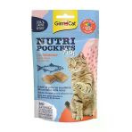 GimCat 6x60 gr Nutri Pockets Somon Balıklı Kedi Ödül Maması