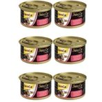 GimCat 70 gr 6 Adet Shinycat Tavuklu ve Yengeçli Kedi Konservesi