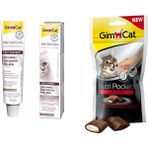 Gimcat Anti-Hairball Malt 20 gr Paste Kedi Macunu + Nutri Pockets Biftekli Kedi Ödülü (1 Adet 60 Gr) ARDA030