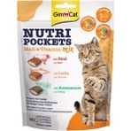 Gimcat Kedi Ödülü Nutripockets Malt ve Multivitamin 150 gr Lezzetli Sığır Eti ve Somon