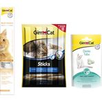 GimCat Multi 100 gr Vitamin Paste + Sticks Somonlu 20 gr + Denta Tabs 40 gr Kedi Ödül Maması