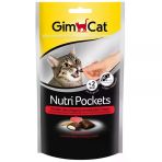 Gimcat Nutri Pockets Biftek Malt Kedi Ödül Maması Tablet - 60 Gr 6 Adet