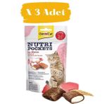 Gimcat Nutri Pockets Biftekli Kedi Ödülü 3 x 60 g