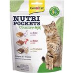 Gimcat Nutripockets Country Mix 150 gr Multivitamin Kedi Ödülü Ördek Sığır Eti Hindi Lezzeti