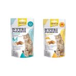 GimCat Nutripockets Dental 60 gr Kedi Ödülü + Nutripockets Peynir Taurin 60 gr Kedi Ödülü