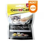 Gimcat Nutripockets Junior Mix Yavru Kedi Ödül Maması - 24 Adet 60 Gr