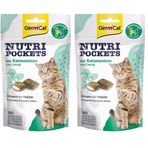 GimCat Nutripockets Kedi Ödülü Kedi Otu&Multi-Vitamin, 60 g 2li paket