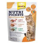 Gimcat Nutripockets Malt Vitamin Mix Sığır Eti Ve Somonlu Kedi Ödülü 150 Gr