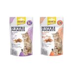 Gimcat Nutripockets Ördekli Kedi Ödülü 60gr ve GimCat Nutripockets Kedi Ödülü Somon Omega 3&6 60Gr