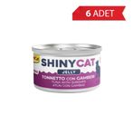 GimCat Shinycat 70 gr 6 Adet Jöle İçinde Ton Balıklı ve Karidesli Kedi Konservesi
