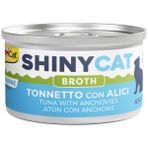 GimCat Shinycat Broth 70 gr Sos İçinde Ançuezli ve Ton Balıklı Kedi Konservesi