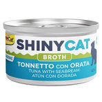 GimCat Shinycat Broth Çipuralı Ton Balığı 70 gr Kedi Konservesi