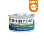 Gimcat Shinycat Broth Sos İçinde Ton Balıklı ve Kinoalı Konserve Kedi Maması - 70 Gr 12 Adet