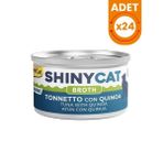 Gimcat Shinycat Broth Sos İçinde Ton Balıklı ve Kinoalı Konserve Kedi Maması - 70 Gr 24 Adet