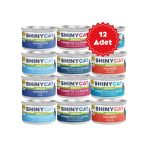 Gimcat Shinycat Broth Sos İçinde Ton Balıklı Ve Somonlu Karışık Kedi Konserve Mama 70Grx12 Adet