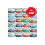 Gimcat Shinycat Broth Sos İçinde Ton Balıklı Ve Somonlu Karışık Kedi Konserve Mama 70Grx24 Adet