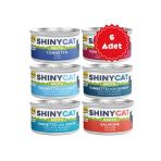 Gimcat Shinycat Broth Sos İçinde Ton Balıklı Ve Somonlu Karışık Kedi Konserve Mama 70Grx6 Adet