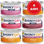 Gimcat Shinycat Jelly Jöle İçinde Tavuklu Karışık Kedi Konserve Maması 70Grx6 Adet