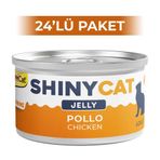 GimCat Shinycat Jöle İçinde Tavuklu 70 gr 24 Adet Kedi Konservesi