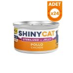 Gimcat Shinycat Jöle İçinde Tavuklu Kısırlaştırılmış Konserve Kedi Maması - 70 Gr 24 Adet